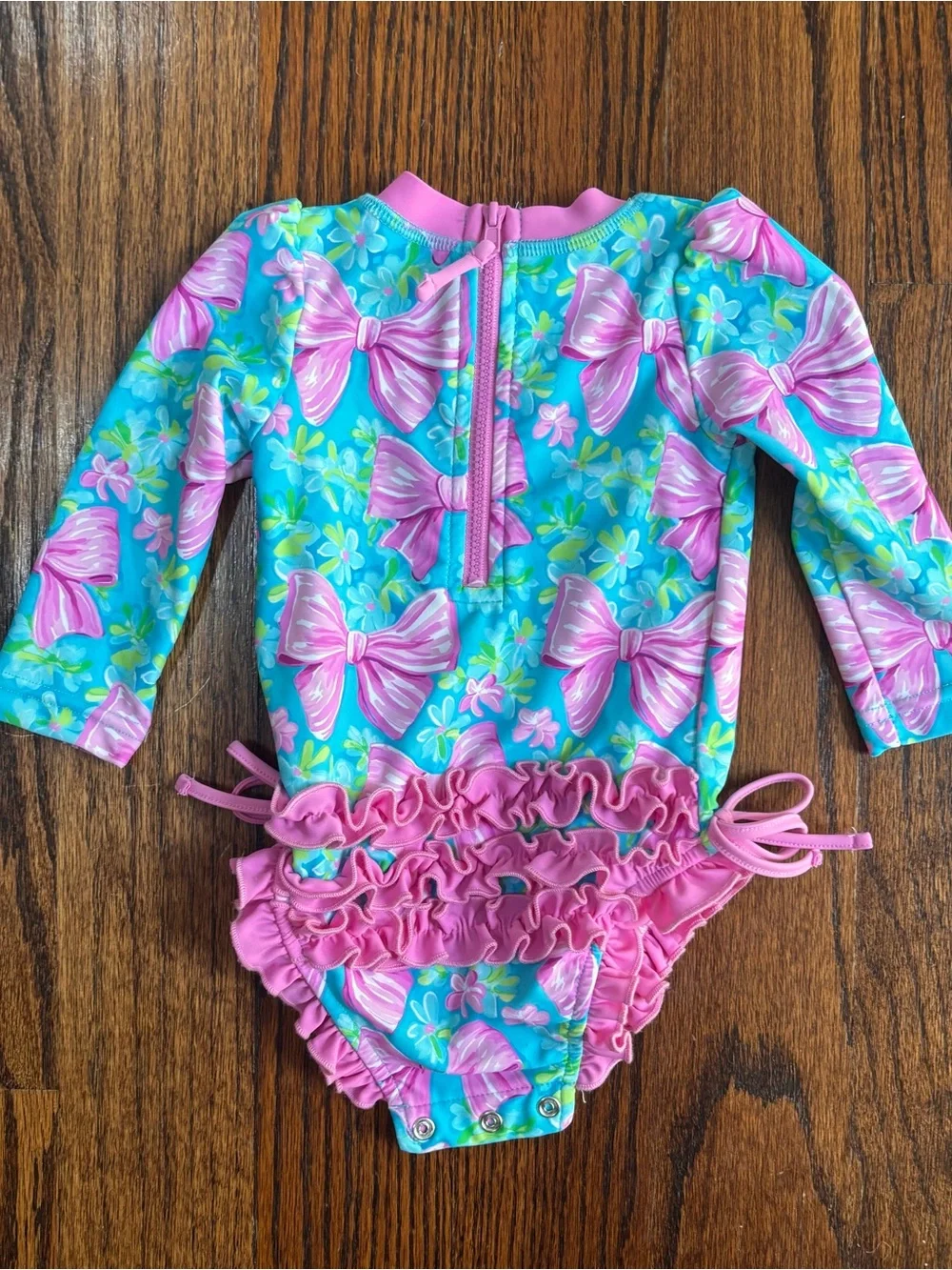 CADEN LANE 3/6 month swim with ruffle